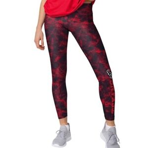 Texans Officially Licensed NFL Foco Womens Leggings - Red and Black NWT Medium